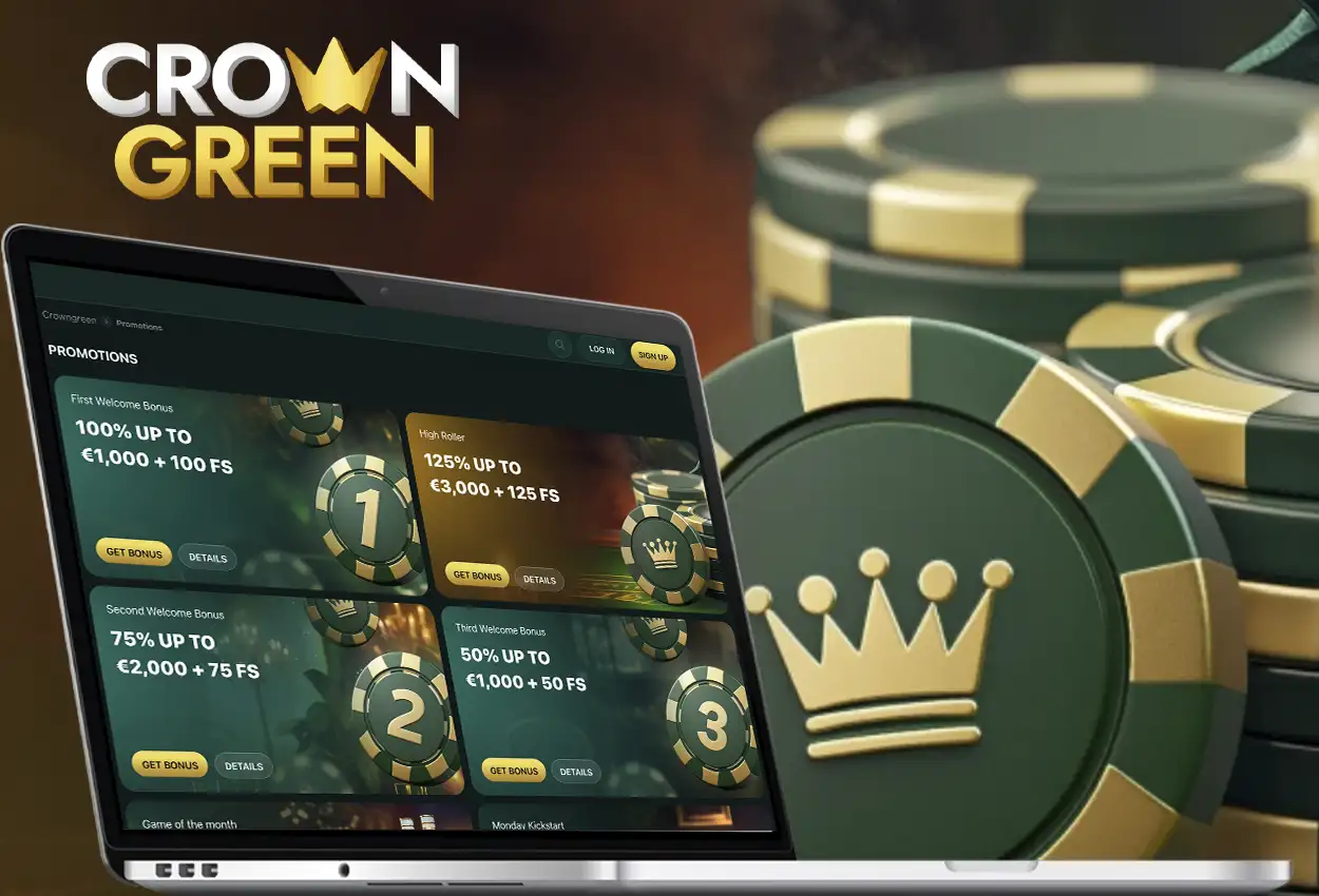 CrownGreen Bonuses: Welcome Package, Free Spins & Promotions